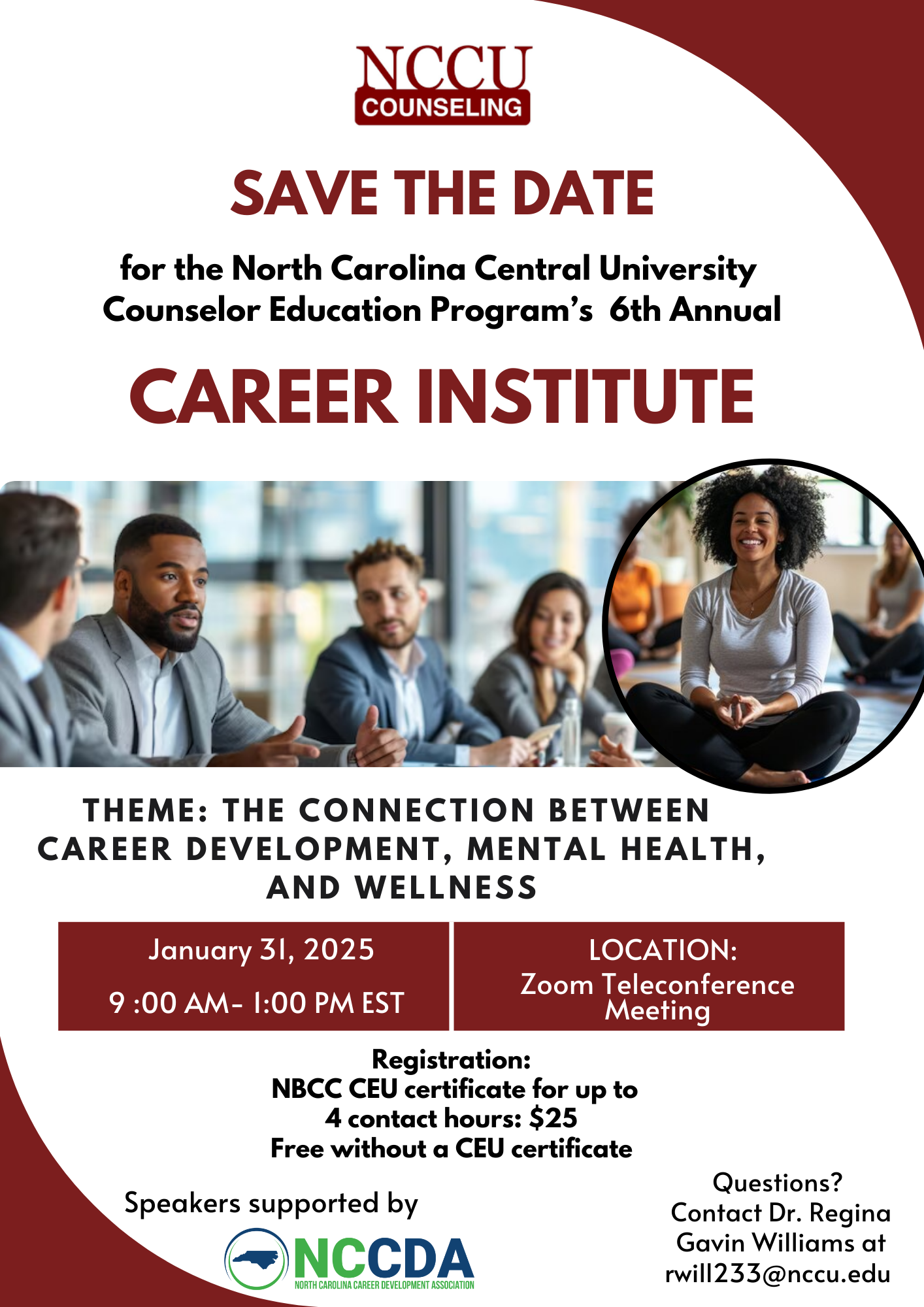 Flyer for the 6th Annual Career Institute